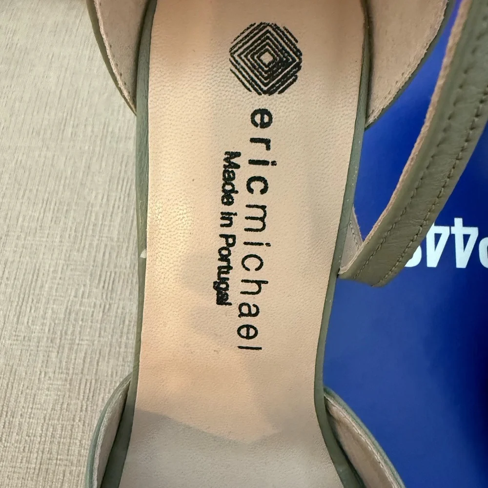 Eric Michael Women's Sage Green Heels - Picture 4 of 7